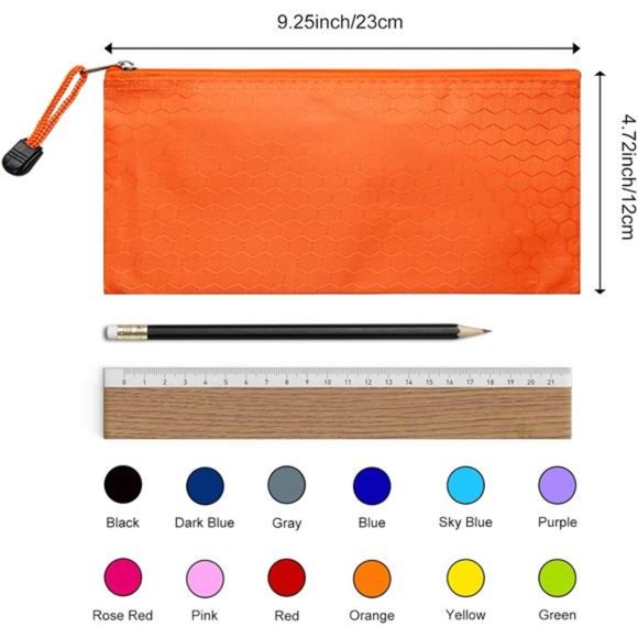 29pcs Zipper Pencil Pouches, Small Zipper Pencil Bags, Waterproof Pencil Cases - Picture 3 of 8